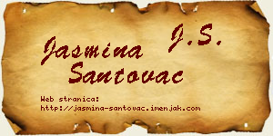 Jasmina Santovac vizit kartica